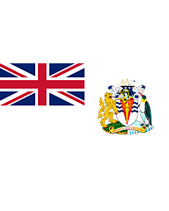Fahne: Flagge: British Antarctic Territory | Territoire antarctique britannique | Territorio antartico britannico | Bryttisca Antarctisca Landscipes | Tiriogaeth Brydeinig yr Antarctig | The Breetish Antarctic Territory