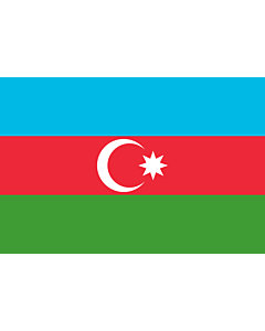 Fahne: Flagge: Aserbaidschan