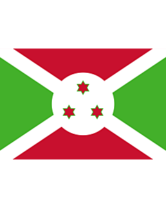 Fahne: Flagge: Burundi