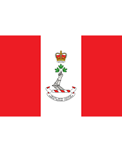 Fahne: Flagge: Royal Military College of Canada | Royal Military College of Canada RMC; which was used to help create the current Canadian
