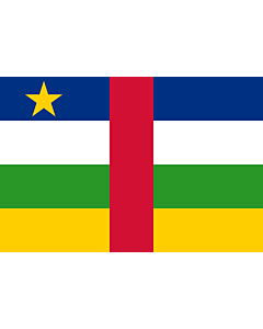 Fahne: Flagge: Zentralafrikanische Republik