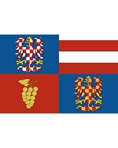 Fahne: Flagge: Südmährische Region