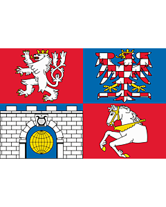 Fahne: Flagge: Region Pardubice