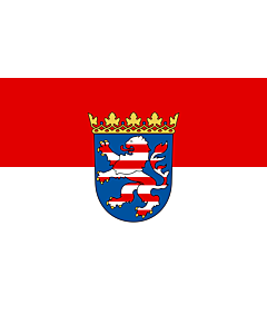 Fahne: Flagge: Hessen