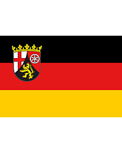 Fahne: Flagge: Rheinland-Pfalz