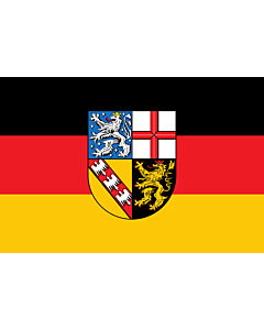 Fahne: Flagge: Saarland