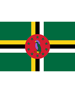 Fahne: Flagge: Dominica