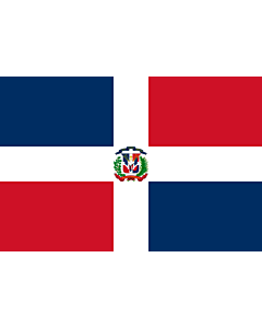 Fahne: Flagge: Dominikanische Republik