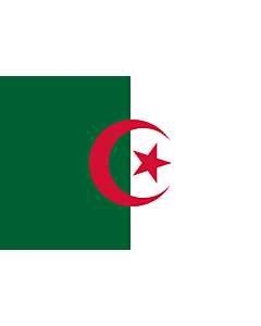 Fahne: Flagge: Algerien
