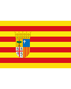 Fahne: Flagge: Aragon