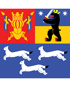 Fahne: Flagge: West Finnland
