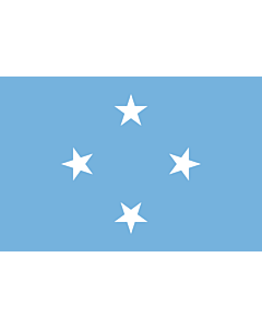 Fahne: Flagge: Mikronesien