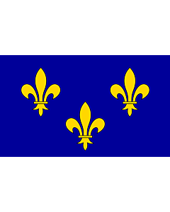 Fahne: Flagge: Île-de-France