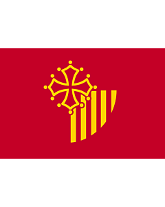 Fahne: Flagge: Languedoc-Roussillon