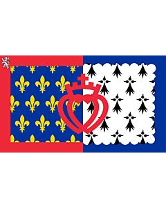 Fahne: Flagge: Pays de la Loire