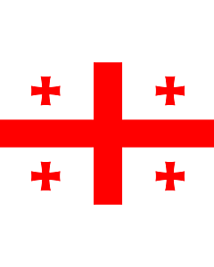 Fahne: Flagge: Georgien