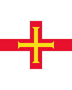 Fahne: Flagge: Guernsey (Kanalinsel)