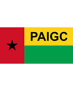 Fahne: Flagge: PAIGC  variant | African Party for the Independence of Guinea and Cape Verde | Parti africain pour l indépendance de la Guinée et du Cap-Vert | Partido Africano para a Independência da Guiné e Cabo Verde | Флаг Африканской партии независимо