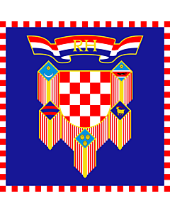 Fahne: Flagge: Presidential Standard of Croatia | This image shows a flag | Predsjednika Republike Hrvatske