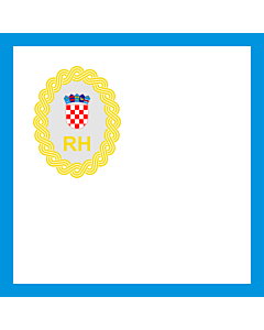 Fahne: Flagge: Präsidenten der Regierung der Republik Kroatien