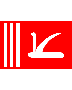 Fahne: Flagge: Bundesstaates Jammu und Kashmir