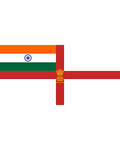 Fahne: Flagge: Naval Ensign of India