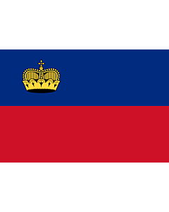 Fahne: Flagge: Liechtenstein
