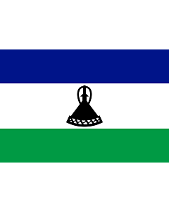 Fahne: Flagge: Lesothos