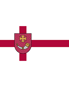 Fahne: Flagge: Ventspils | City of Ventspils, Latvia | Ventspils pilsētas karogs | Флаг города Вентспилс