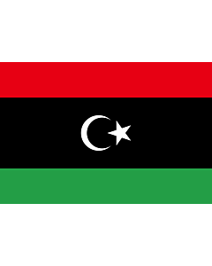 Fahne: Flagge: Libyen
