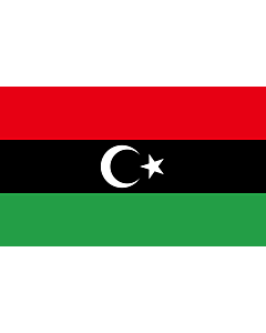 Fahne: Flagge: Libyan protesters flag  observed 2011 | Variant observed to be used by some Libyan rebels against Ghaddafi on TV news reports etc