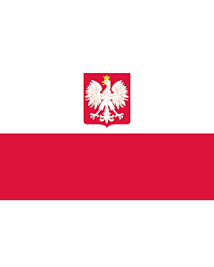 Fahne: Flagge: Poland  state | State flag of Poland | Polski z godłem
