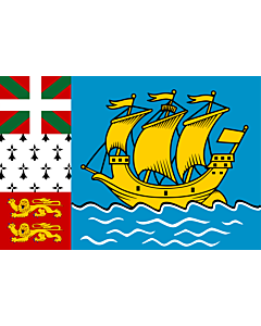Fahne: Flagge: Saint-Pierre und Miquelon