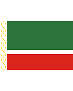 Fahne: Flagge: Tschetschenien (Tschetschenische Republik)
