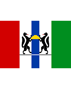 Fahne: Flagge: Oblast Nowosibirsk