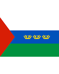 Fahne: Flagge: Oblast Tjumen