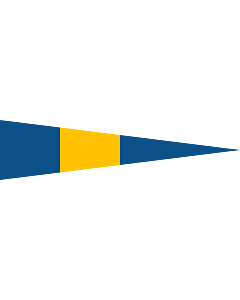 Fahne: Flagge: Naval Rank Flag of Sweden - Flottiljchef | Swedish naval rank flag for a Flotilla Commander | Tecken för förbandschef Flottiljchef