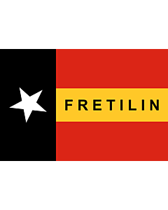 Fahne: Flagge: FRETILIN  East Timor | FRETILIN | FRETILIN nian