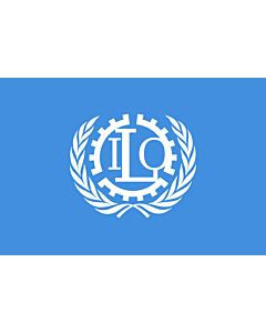 Fahne: Flagge: Internationale Arbeitsorganisation