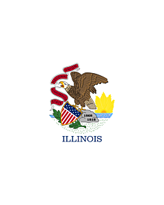Fahne: Flagge: Illinois