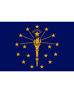 Fahne: Flagge: Indiana