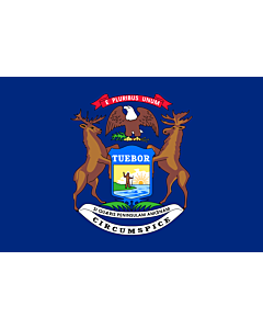 Fahne: Flagge: Michigan