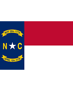 Fahne: Flagge: North Carolina