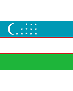 Fahne: Flagge: Usbekistan