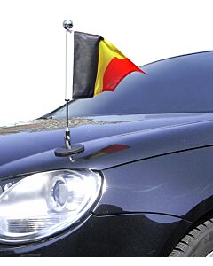  magnetisch haftender Autofahnen-Ständer Diplomat-1.30-Chrome Belgien