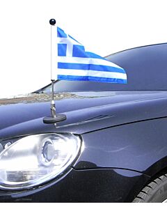  magnetisch haftender Autofahnen-Ständer Diplomat-1 Griechenland