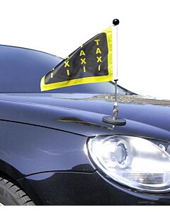  magnetisch haftender Autofahnen-Ständer Diplomat-1 mit individuell bedruckter Fahne (rechte Seite) 
